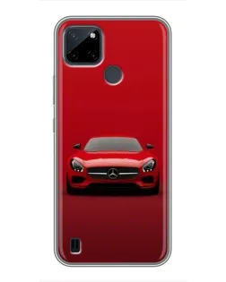 Чехол для Realme C12 с картинкой «Красный Mercedes AMG»
