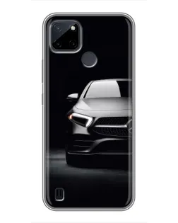 Чехол для Realme C12 с картинкой «Свет фар Mercedes»