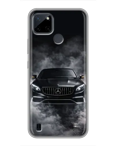Чехол для Realme C12 с картинкой «Mercedes в дыму» Чехол для Realme C12 с картинкой «Mercedes в дыму»