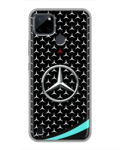 Чехол для Realme C12 с картинкой «Mercedes — бирюзовый акцент» Чехол для Realme C12 с картинкой «Mercedes — бирюзовый акцент»