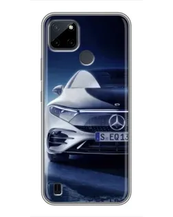 Чехол для Realme C12 с картинкой «Mercedes EQ — будущее»