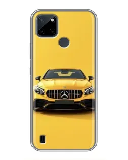 Чехол для Realme C12 с картинкой «Желтый Mercedes GT»