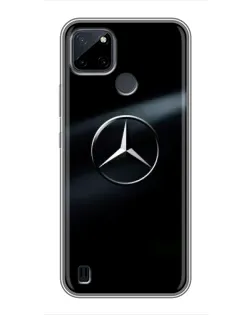 Чехол для Realme C12 с картинкой «Mercedes на металле» Чехол для Realme C12 с картинкой «Mercedes на металле»