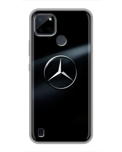 Чехол для Realme C12 с картинкой «Mercedes на металле» Чехол для Realme C12 с картинкой «Mercedes на металле»