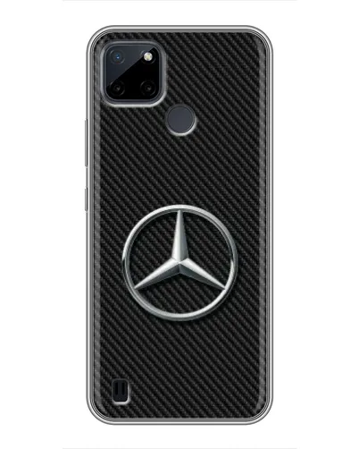 Чехол для Realme C12 с картинкой «Карбоновый Mercedes стиль» Чехол для Realme C12 с картинкой «Карбоновый Mercedes стиль»