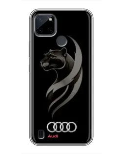 Чохол для Realme C12 з картинкою «Графіка — пантера та Audi»