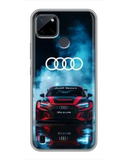Чохол для Realme C12 з картинкою «Audi Sport — неон»