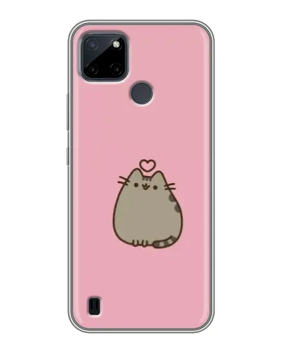 Чохол для Realme C12 з картинкою «Pusheen серце» Чохол для Realme C12 з картинкою «Pusheen серце»