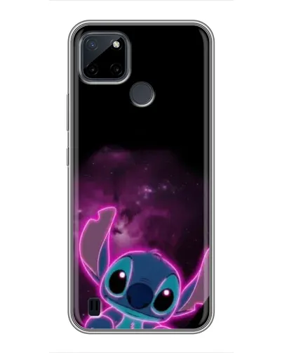 Чехол для Realme C12 с картинкой «Неоновый Stitch»