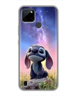 Чехол для Realme C12 с картинкой «Стич на рассвете» Чехол для Realme C12 с картинкой «Стич на рассвете»