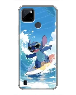 Чехол для Realme C12 с картинкой «Стич на волне» Чехол для Realme C12 с картинкой «Стич на волне»
