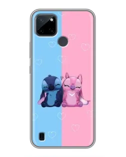 Чехол для Realme C12 с картинкой «Stitch и Angel Love» Чехол для Realme C12 с картинкой «Stitch и Angel Love»