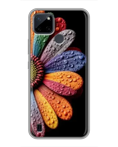 Чохол для Realme C12 з картинкою «Райдужна квітка»