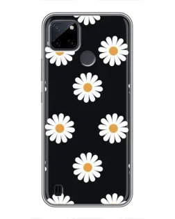 Чохол для Realme C12 з картинкою «Ромашки на чорному» Чохол для Realme C12 з картинкою «Ромашки на чорному»