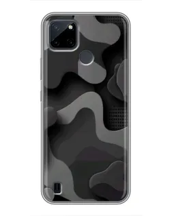 Чохол для Realme C12 з картинкою «Темний абстрактний камуфляж» Чохол для Realme C12 з картинкою «Темний абстрактний камуфляж»