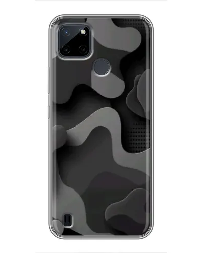 Чохол для Realme C12 з картинкою «Темний абстрактний камуфляж»
