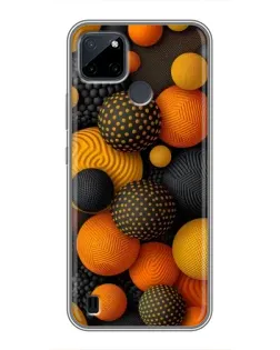 Чохол для Realme C12 з картинкою «Об'ємні помаранчеві сфери» Чохол для Realme C12 з картинкою «Об'ємні помаранчеві сфери»
