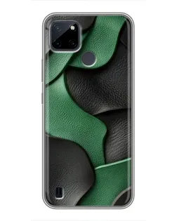 Чохол для Realme C12 з картинкою «Зелені шкіряні хвилі» Чохол для Realme C12 з картинкою «Зелені шкіряні хвилі»