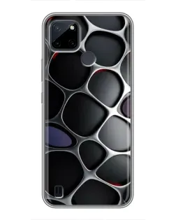 Чохол для Realme C12 з картинкою «Об'ємна темна решітка» Чохол для Realme C12 з картинкою «Об'ємна темна решітка»