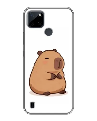 Чехол для Realme C12 с картинкой «Толстенькая капибара»
