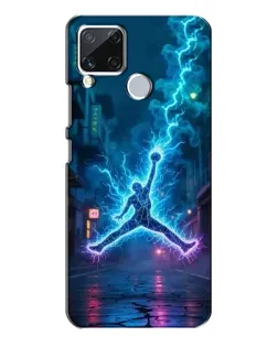 Чехол для Realme C15 с картинкой «Jordan Gold Jumpman»