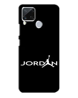 Чехол для Realme C15 с картинкой «Jordan White Logo»