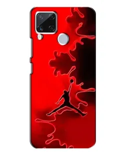 Чехол для Realme C15 с картинкой «Jordan Red Smoke»