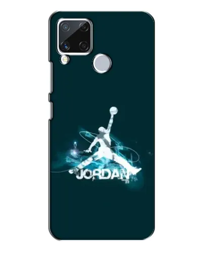 Чехол для Realme C15 с картинкой «Jordan Blue Fire» Чехол для Realme C15 с картинкой «Jordan Blue Fire»