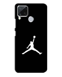 Чехол для Realme C15 с картинкой «Jordan Silhouette»
