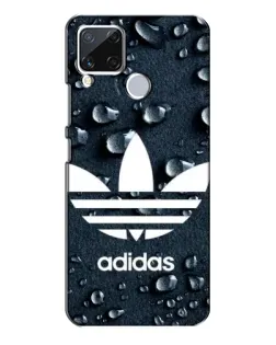 Чехол для Realme C15 с картинкой «Adidas Trefoil Blue»