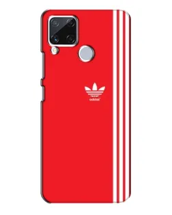 Чохол для Realme C15 з картинкою «Червоний мінімалізм Adidas»