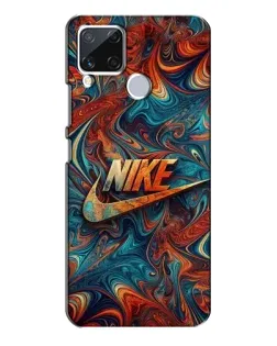 Чохол для Realme C15 з картинкою «Nike в абстракції»