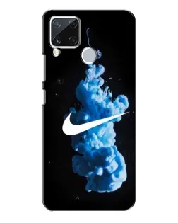 Чохол для Realme C15 з картинкою «Nike та синій дим»