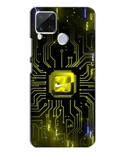 Чохол для Realme C15 з картинкою «Nike — золота іскра» Чохол для Realme C15 з картинкою «Nike — золота іскра»