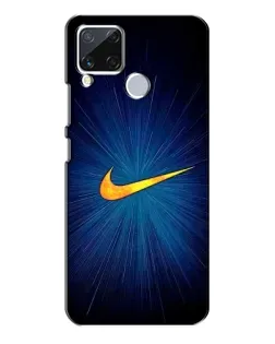 Чохол для Realme C15 з картинкою «Синій пульс Nike» Чохол для Realme C15 з картинкою «Синій пульс Nike»