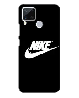 Чехол для Realme C15 с картинкой «Nike — мазки краски»