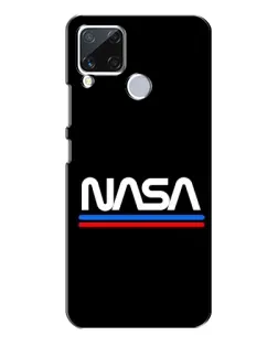 Чехол для Realme C15 с картинкой «NASA — классика Red Blue»