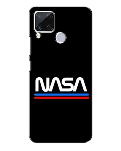 Чохол для Realme C15 з картинкою «NASA — класика Red Blue» Чохол для Realme C15 з картинкою «NASA — класика Red Blue»