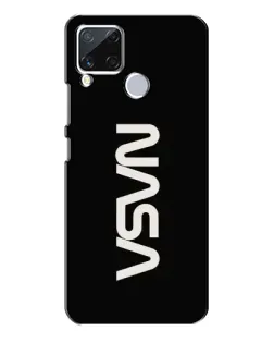 Чохол для Realme C15 з картинкою «NASA — вертикальний логотип»