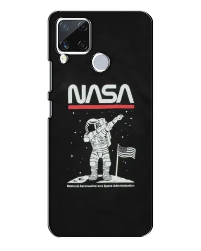 Чохол для Realme C15 з картинкою «NASA — крокуємо по Місяцю» Чохол для Realme C15 з картинкою «NASA — крокуємо по Місяцю»