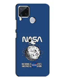 Чохол для Realme C15 з картинкою «NASA — місячна місія»