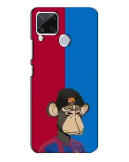 Чохол для Realme C15 з картинкою «Bored Ape — фанат Барси»