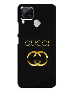 Чохол для Realme C15 з картинкою «Золотий логотип Gucci»