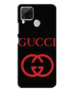Чохол для Realme C15 з картинкою «Gucci — червоний логотип»