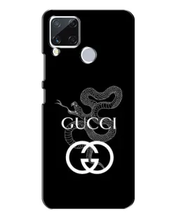 Чохол для Realme C15 з картинкою «Gucci — срібна змія»