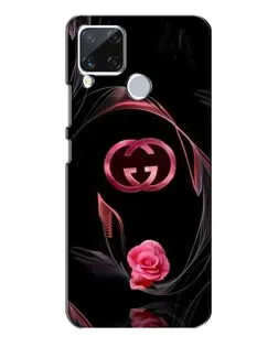 Чохол для Realme C15 з картинкою «Gucci — неонова троянда»