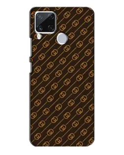 Чохол для Realme C15 з картинкою «Gucci — золоті діагоналі»