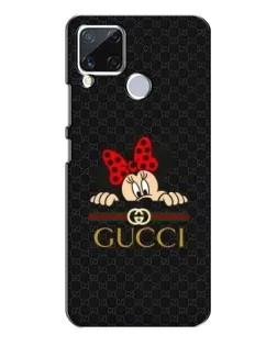 Чохол для Realme C15 з картинкою «Мінні Маус Gucci — чорний»