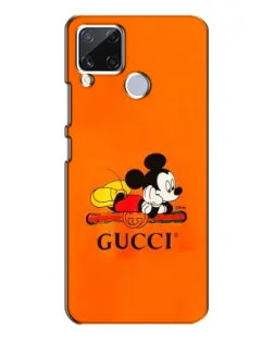 Чохол для Realme C15 з картинкою «Міккі Маус Gucci — помаранч»