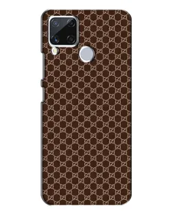Чохол для Realme C15 з картинкою «Gucci — шоколадна сітка»